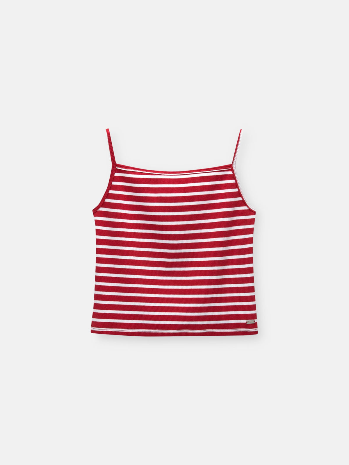 Short Striped Strappy Top