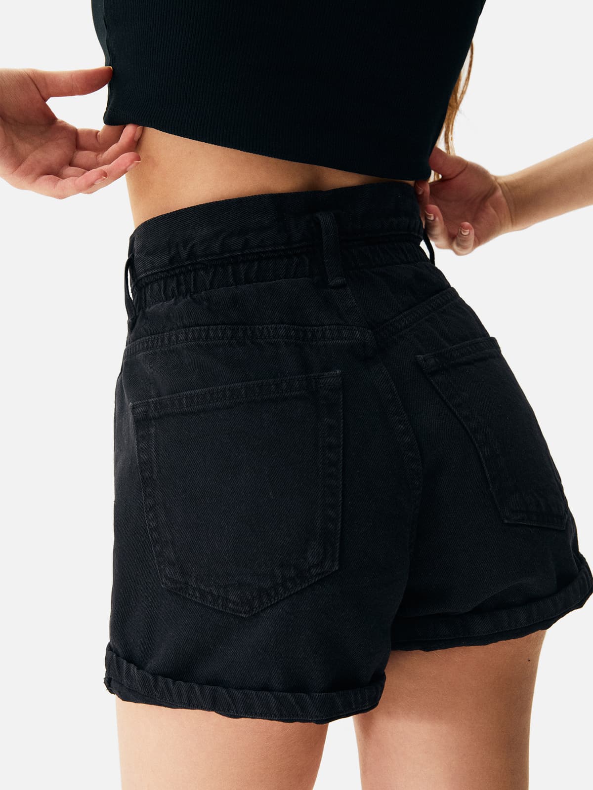 Regular-Fit Denim Bermuda Shorts