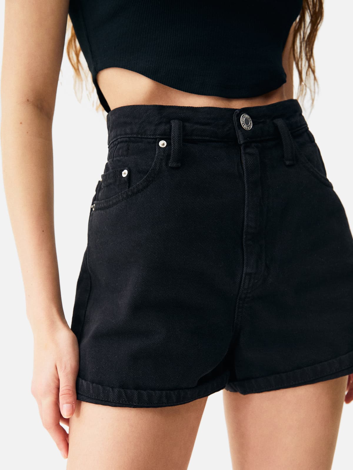 Regular-Fit Denim Bermuda Shorts