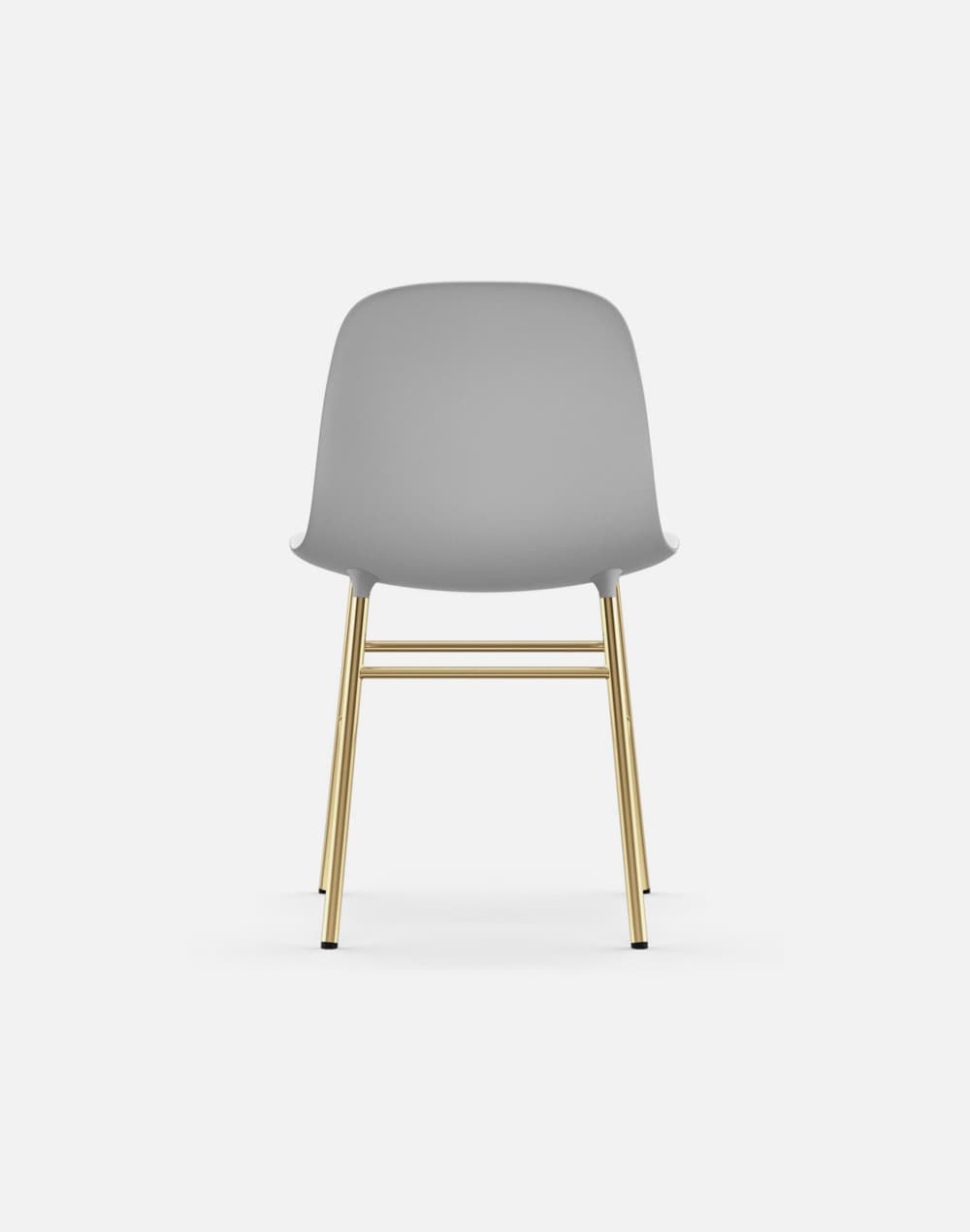 Glozin II Form Chair Brass Base