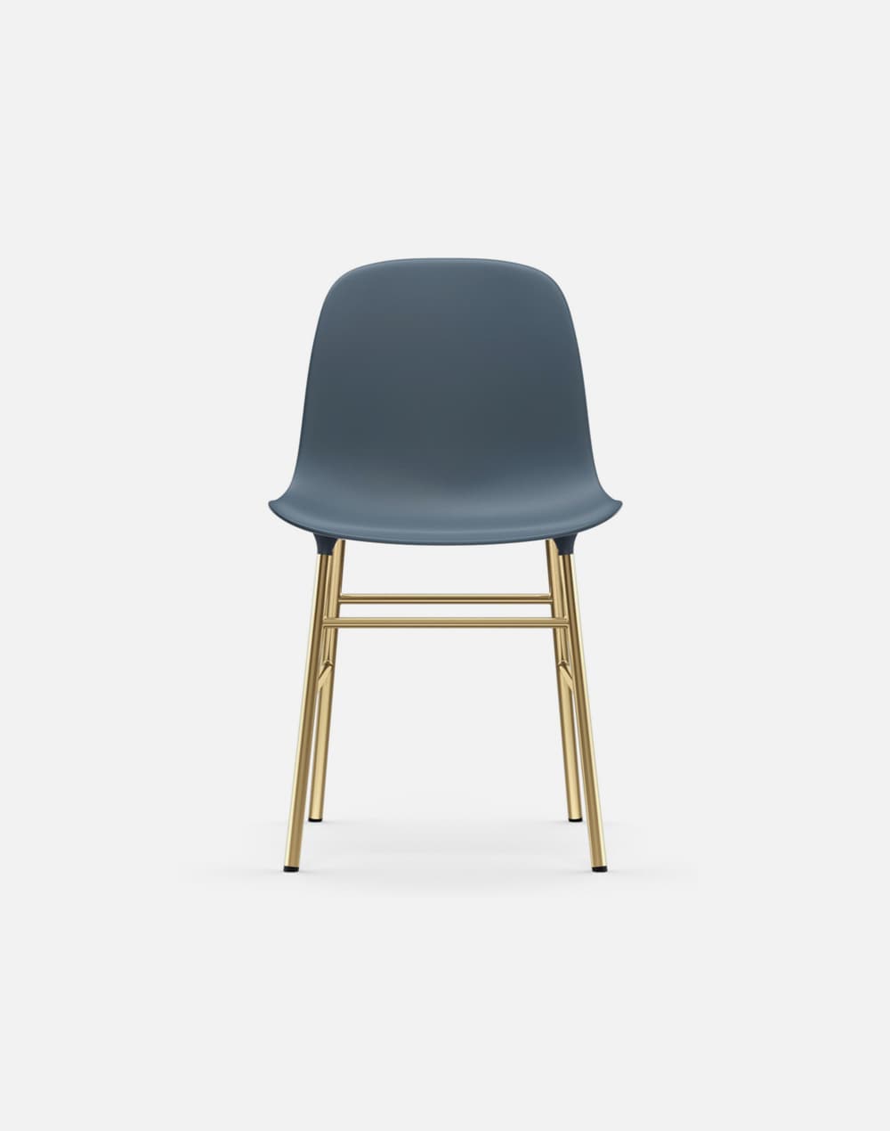 Glozin II Form Chair Brass Base
