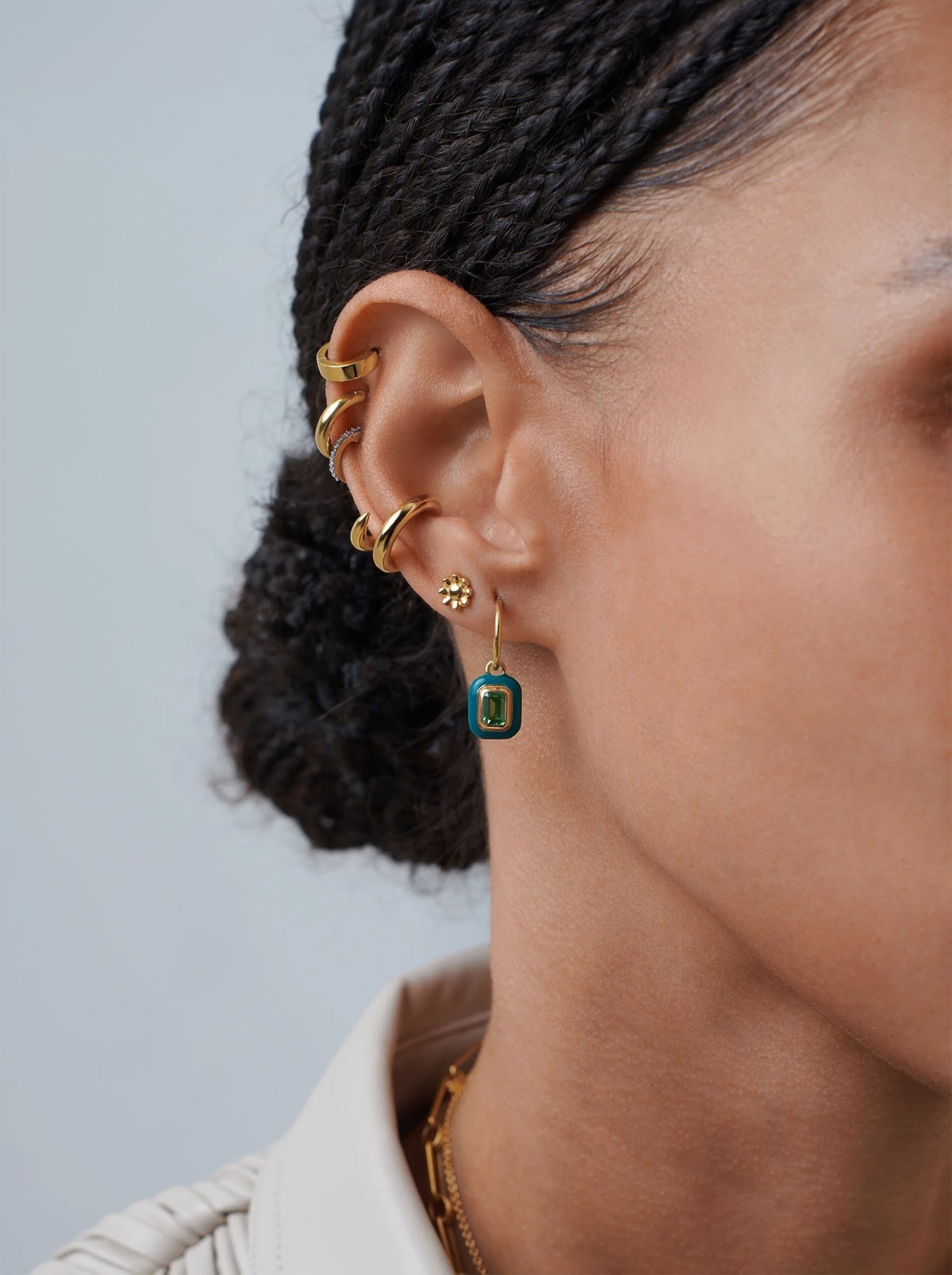 Charm Mini Hoop Earrings