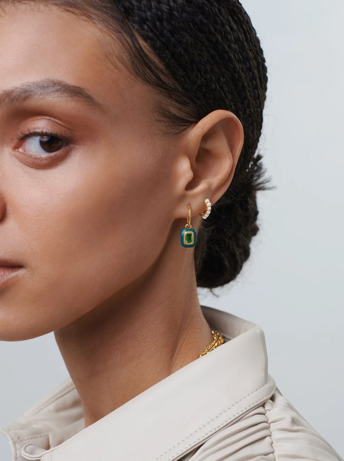 Charm Mini Hoop Earrings