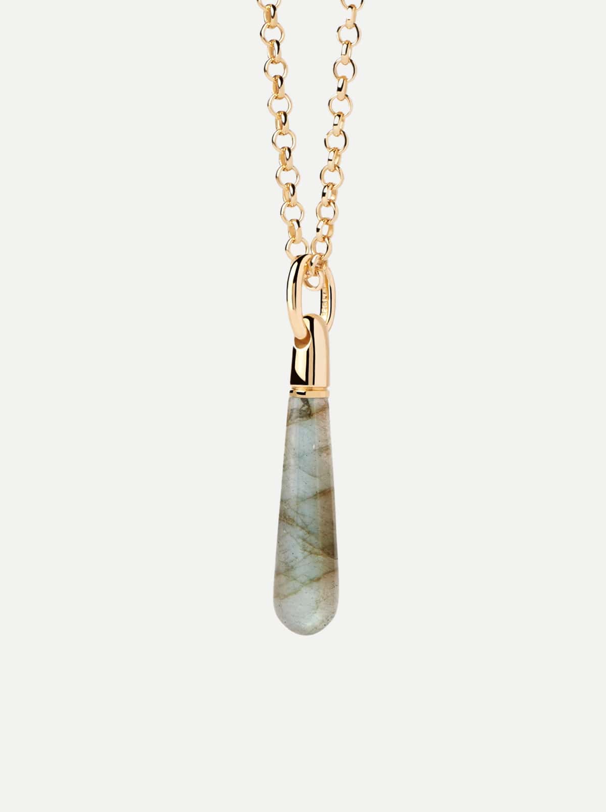 Labradorite Large Drop Pendant