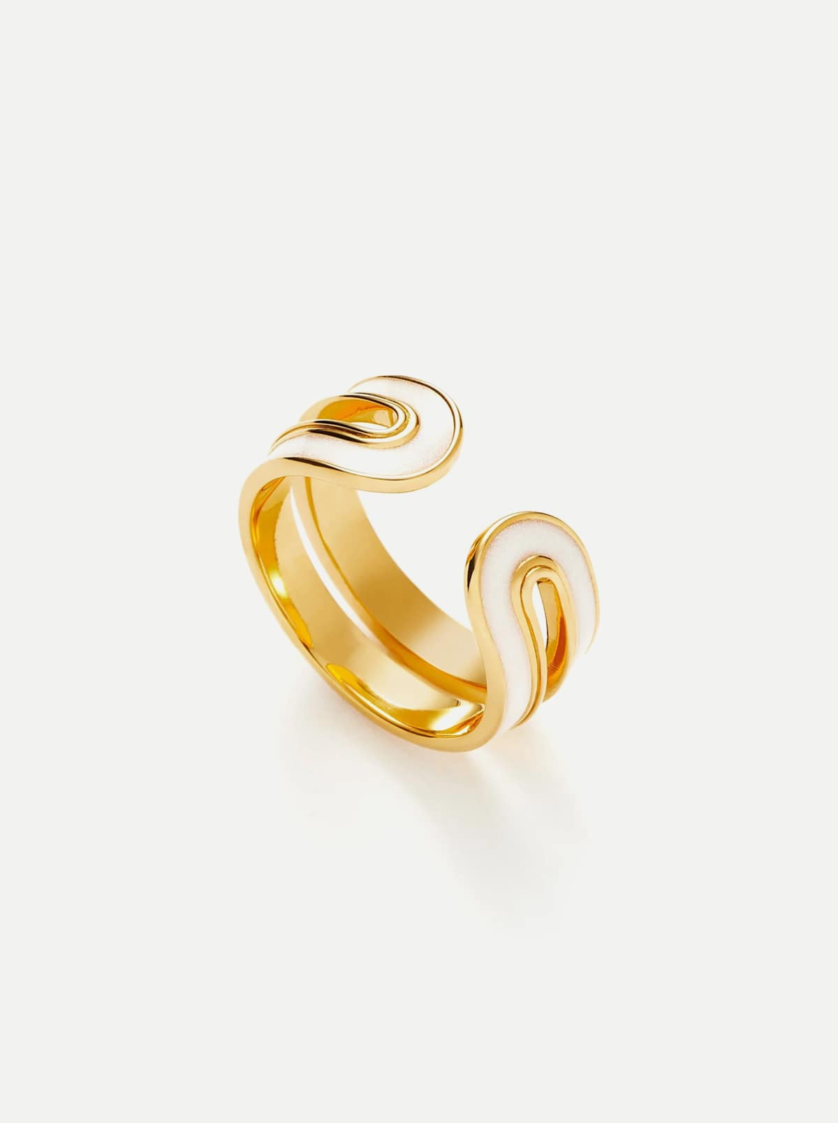 Enamel Haze Ovate Open Ring