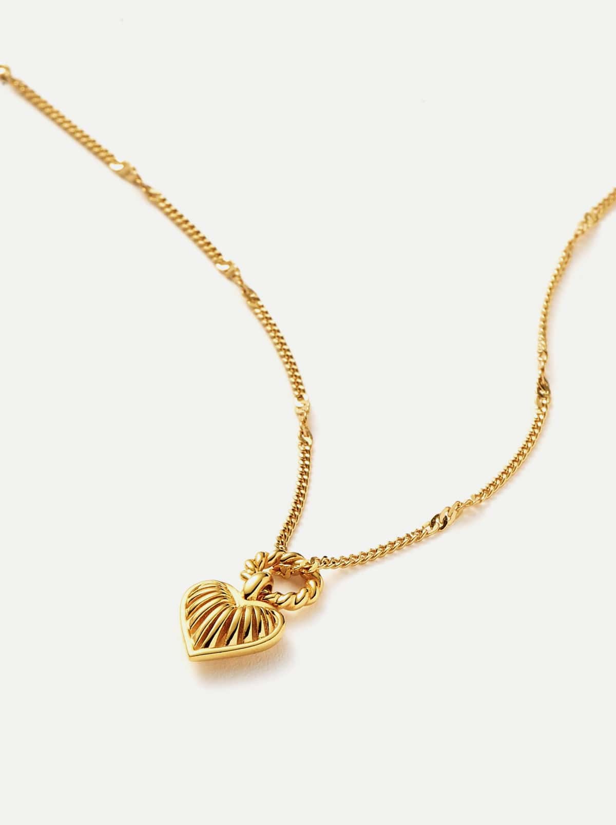 Heart Charm Pendant Necklace