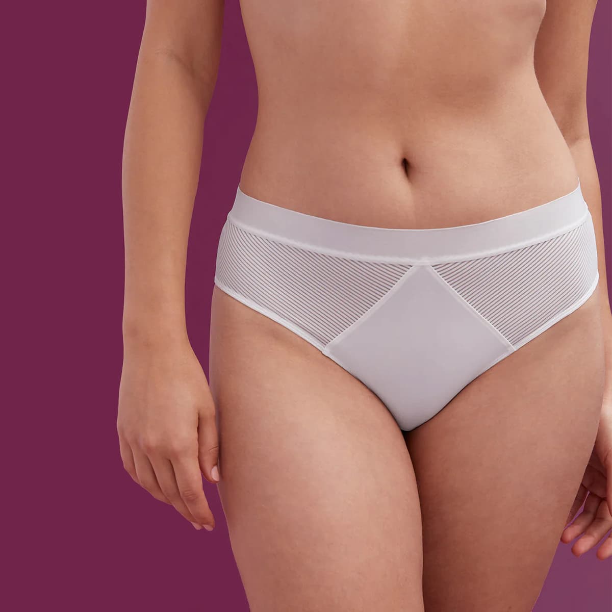 Shadow Stripe Mid-Rise Brief