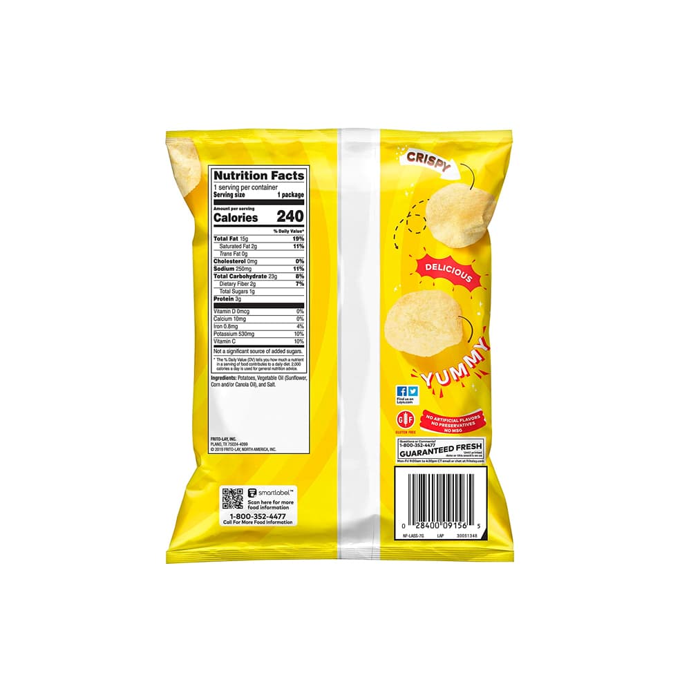 Lay's Classic Potato Chips Bags [Pack of 3]