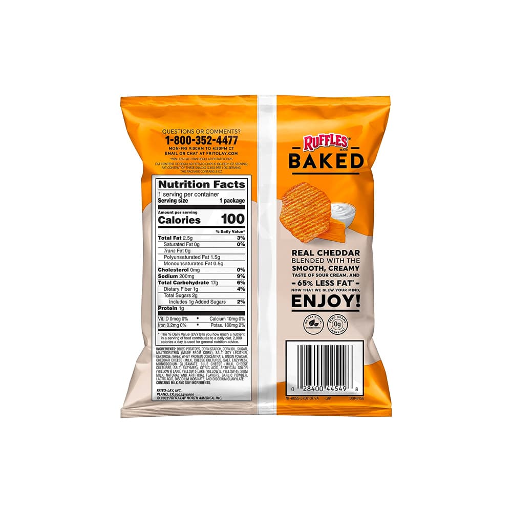 Oven Baked Cheddar and Sour Cream Potato Crisps