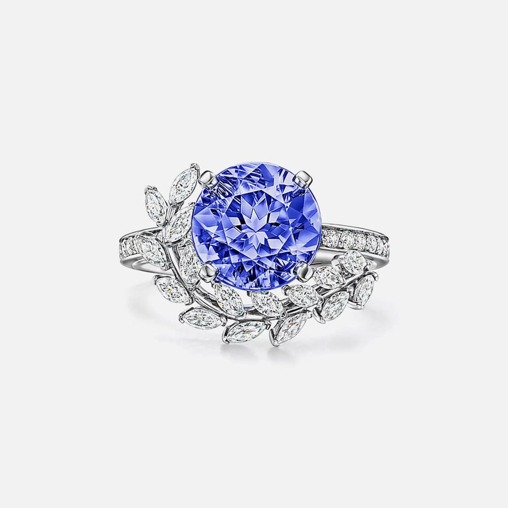 Ring in Platinum with Tanzanite