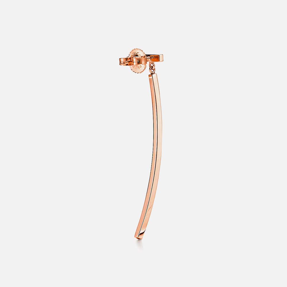 Bar Earrings in 18k Rose Gold