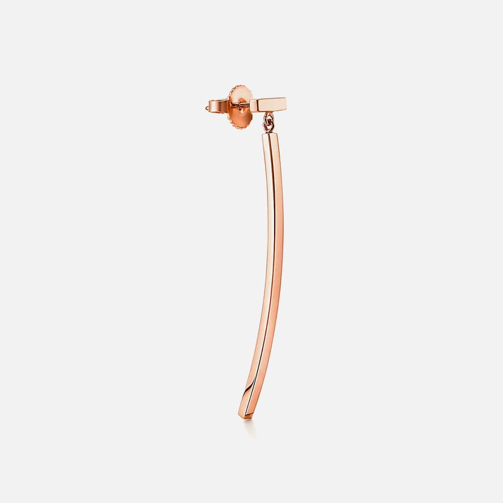 Bar Earrings in 18k Rose Gold