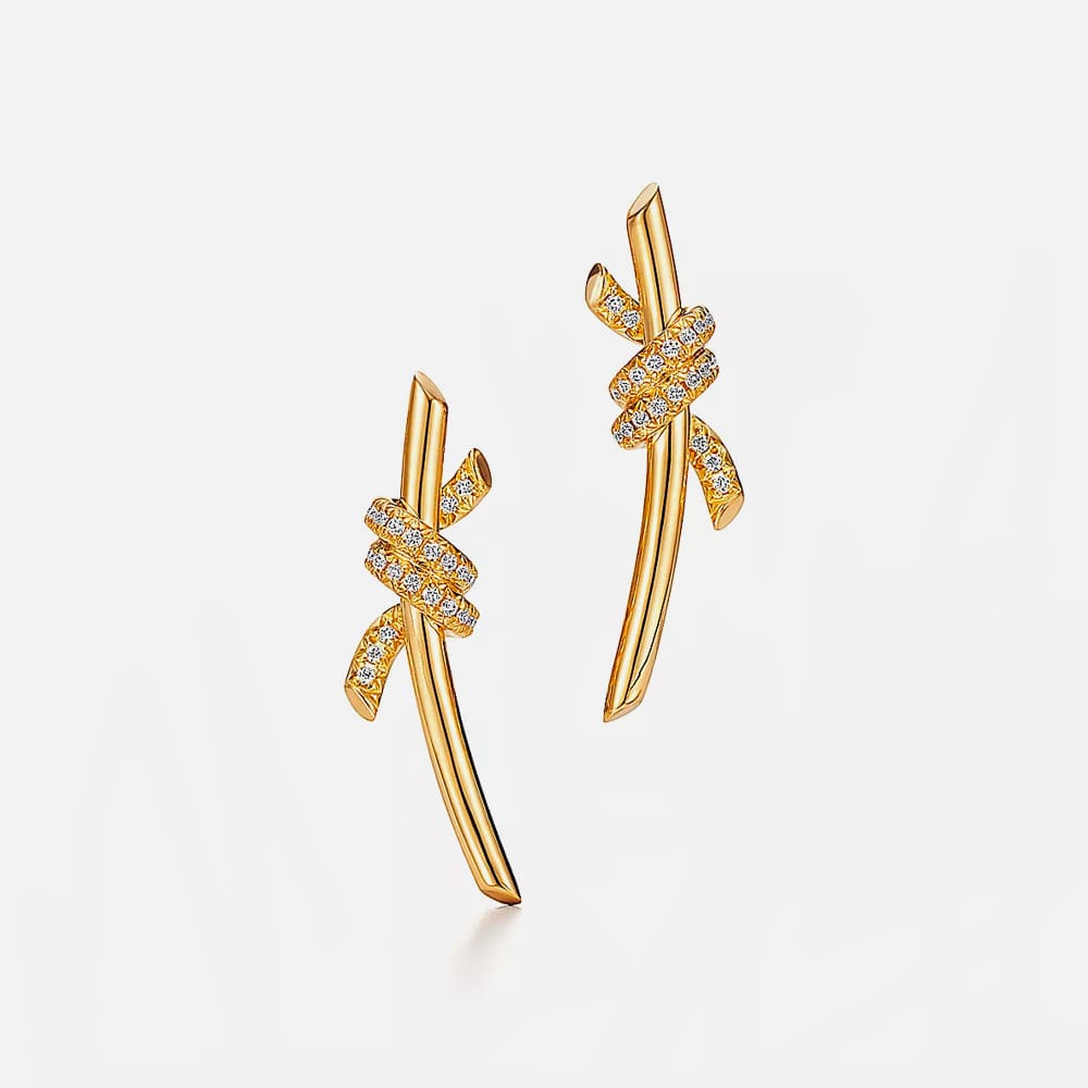 Earrings in Gold with Diamonds