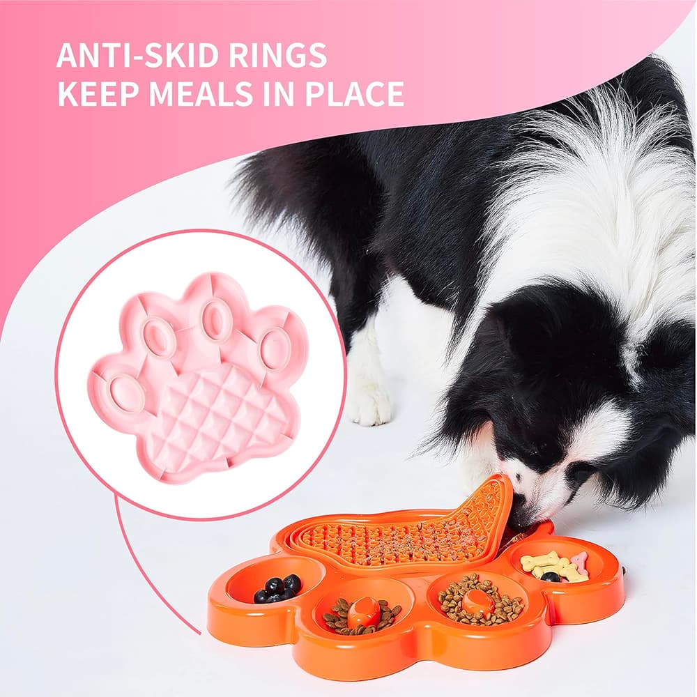 Pet 2-in-1 Slow Feeder Interactive Bowl