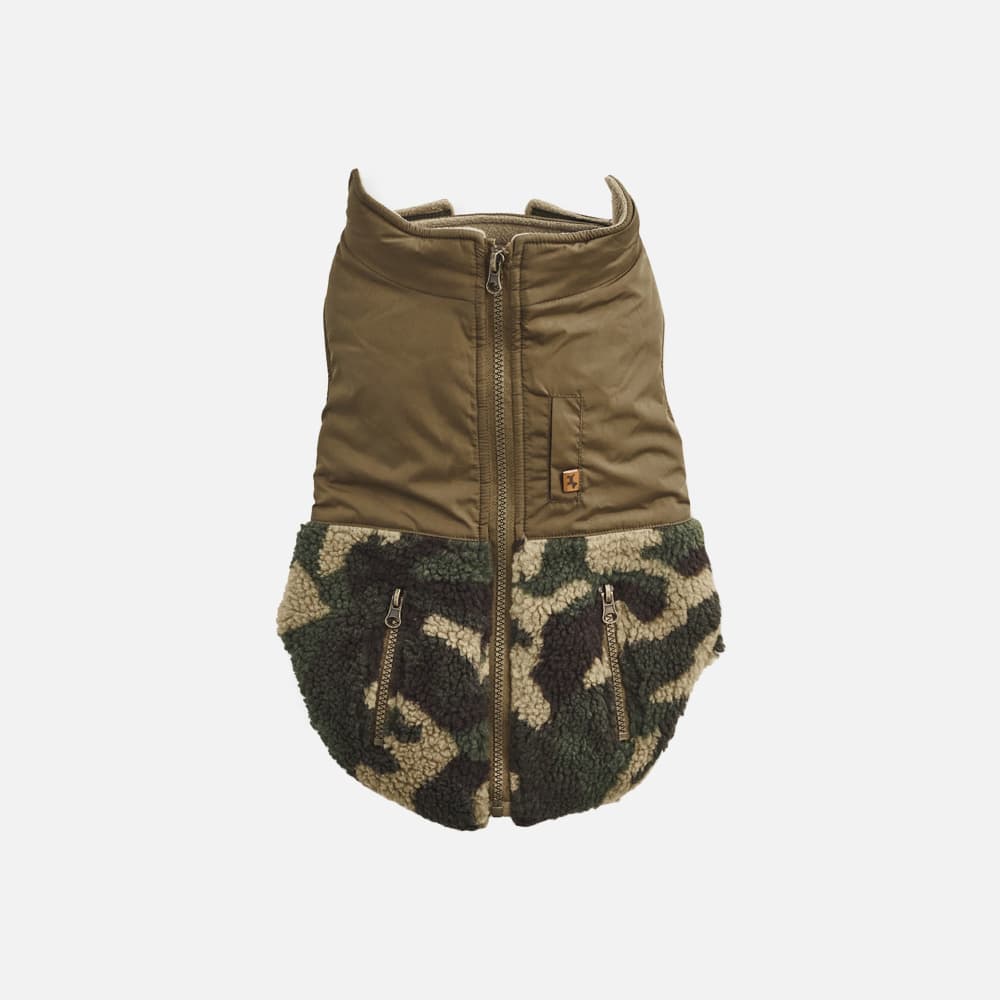 Sherpa Dog Vest—Olive