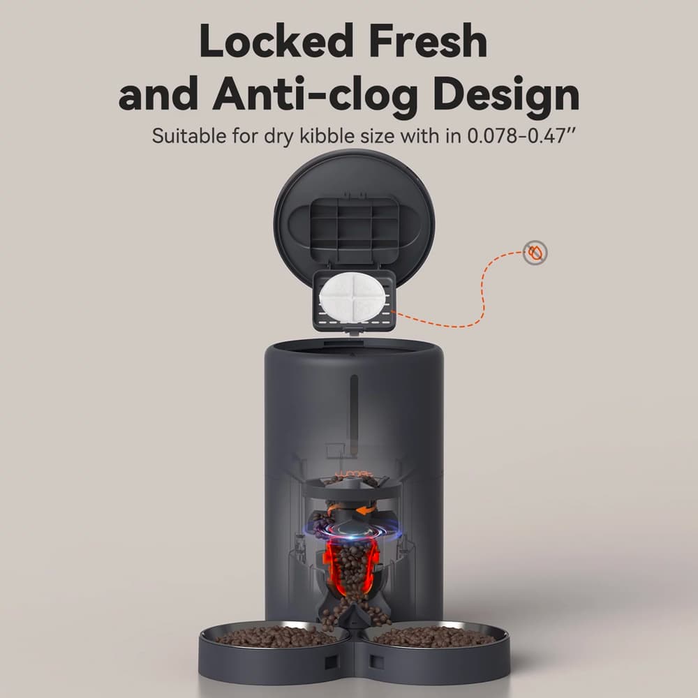 Distributeur de nourriture pour chien avec minuterie