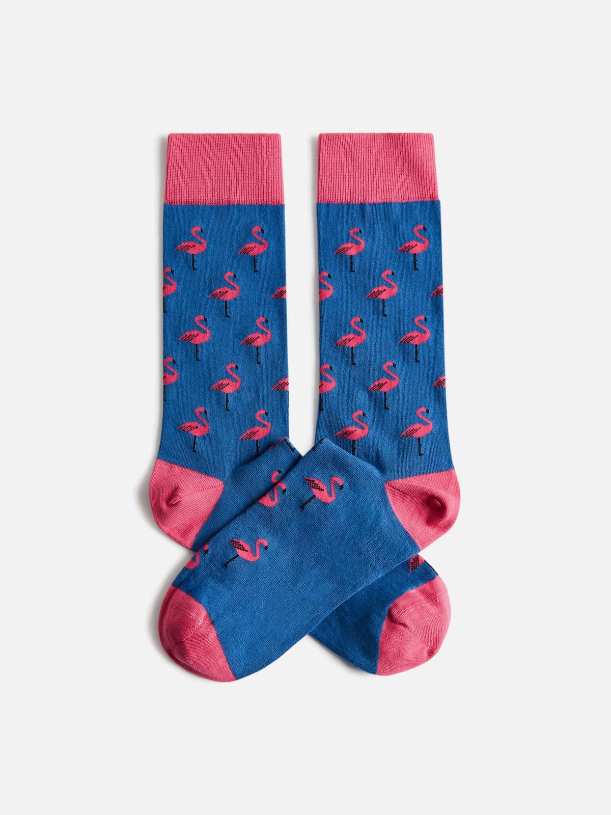Flamingo Socks Blue
