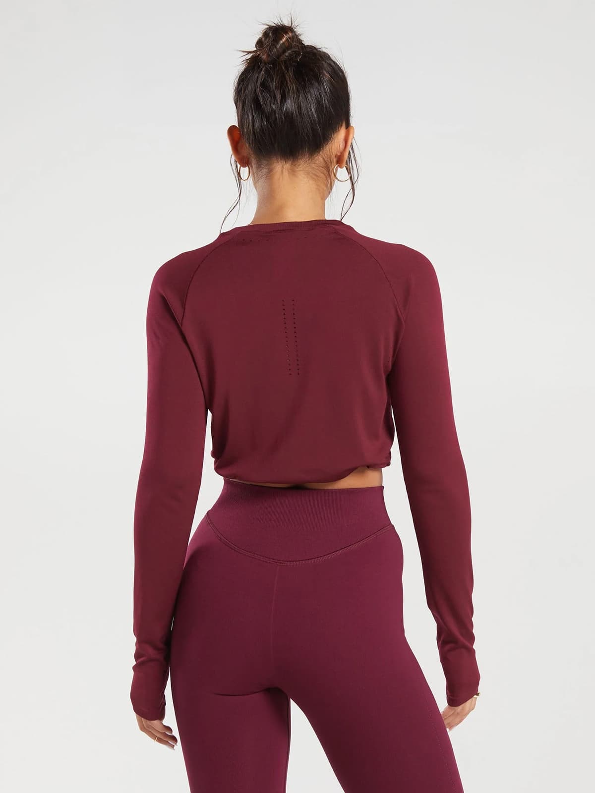 Sweat Long Sleeve Crop Top