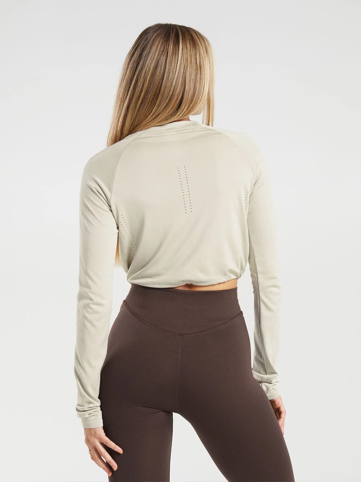 Sweat Long Sleeve Crop Top