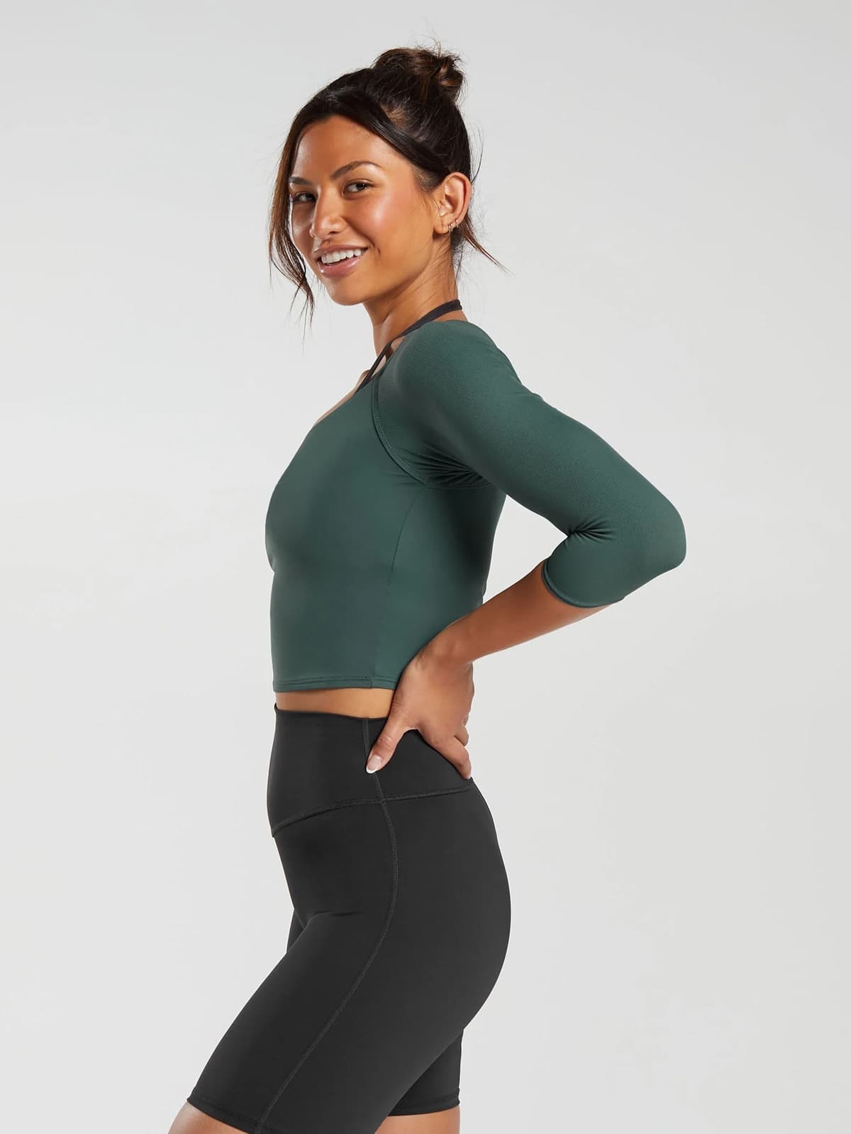 Elevate 3/4 Sleeve Crop Top